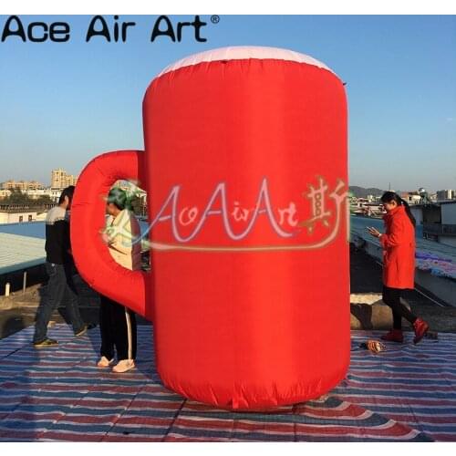 Hot promotional Great Inflatable advertising cup/Beer mug Replica model with blowing