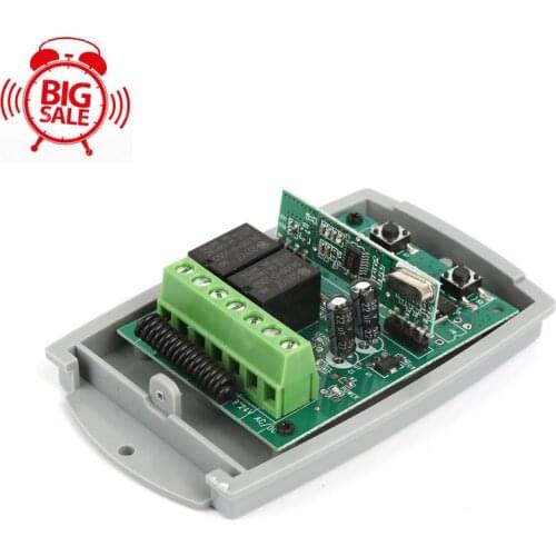 Gate Garage Door Remote Control Receiver 433MHZ Fixed Code And Rolling Code Receiver Remote Control Switch