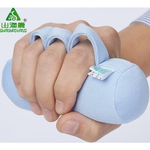 Rehabilitation elderly stroke hemiplegic finger strength palm finger device bed elderly patient anti-finger bond hand grab rod