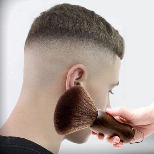Anti-slip Bushy Soft Hair Cutting Brush Washable Stylist Durable Wood Salon Neck Duster Barber Tool Hairdressing Anti-slip Bush