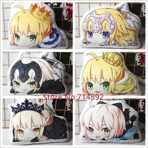 Fate/Grand Order Figure Plush Toys Fate/Stay Night Saber Okita Souji Joan of Arc Merlin Mash Kyrielight Doll Pillow 50cm Gift
