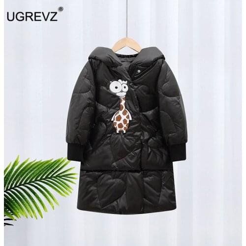 2020 Baby Girls Down Jacket Winter Clothes Kids Snow Wear Outerwear Parkas Girl Snowsuits Children Clothing Size 3T 4T 6 8 Years