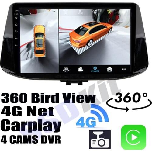 Car Audio Navigation GPS Carplay DVR 360 Birdview Around 4G Android System For Hyundai Elantra GT PD i30 2018~2021
