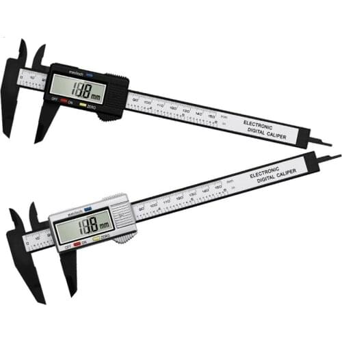 Digital Electronic Carbon Fiber Vernier 0-150mm Caliper Gauge Micrometer Measuring Tool