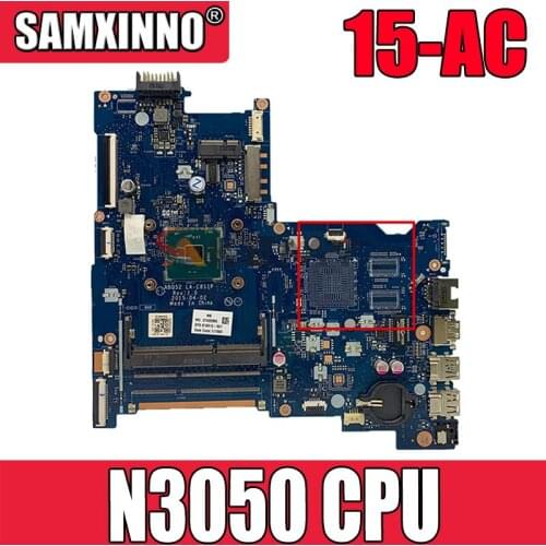 For Hp 15-AC Series Laptop Motherboard 815248-601 815248-501 ABQ52 LA-C811P With SR29H N3050 CPU MB 100% Tested Fast Ship
