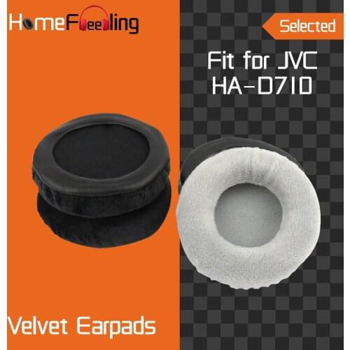 Homefeeling Earpads for JVC HA D710 Headphones Earpad Cushions Covers Velvet Ear Pad Replacement