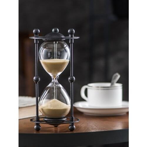 Classic hourglass timer 15 minutes time hourglass decoration creative gift living room decoration Valentines Day luxury