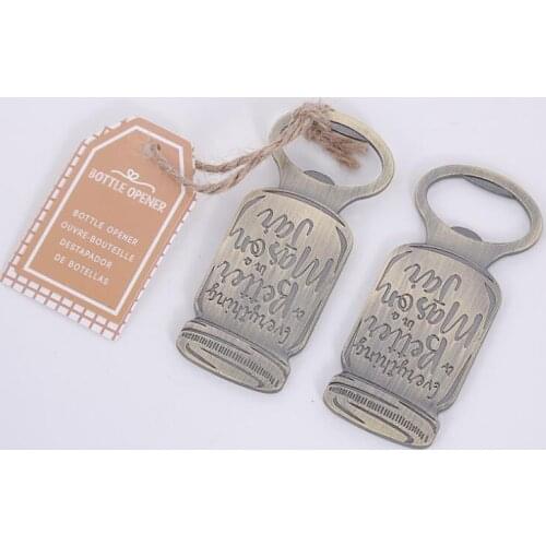Mason Jar Bottle Opener Beer Opener Wedding Favors Bridal Shower Party Gift Event Souvenir Giveaways LX4861