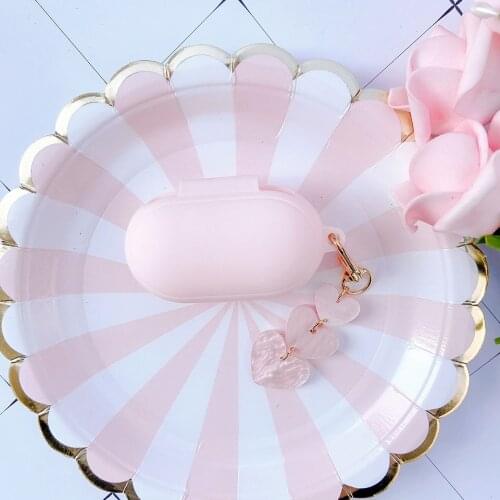 Cute Soft Case for Samsung Galaxy Buds / Buds+ Plus Cover Bluetooth Earphone Protect Case Accessories Key Ring Decor Sleeve Gift