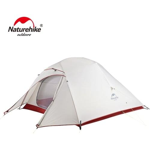 Naturehike Cloud Up 3 Updated Version Camping Tent Free Standing Inner Tent Ultralight Outdoor 3 Man Large Family Camp Tents