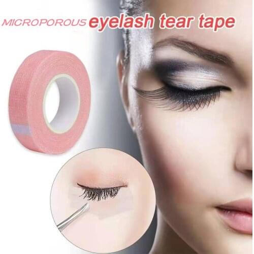 5 rolls Non-Woven False Eyelash Extension Tape Anti-Allergy Easy Tear Eye Tapes For Grafting Fake Lash Eyeliner Tapes