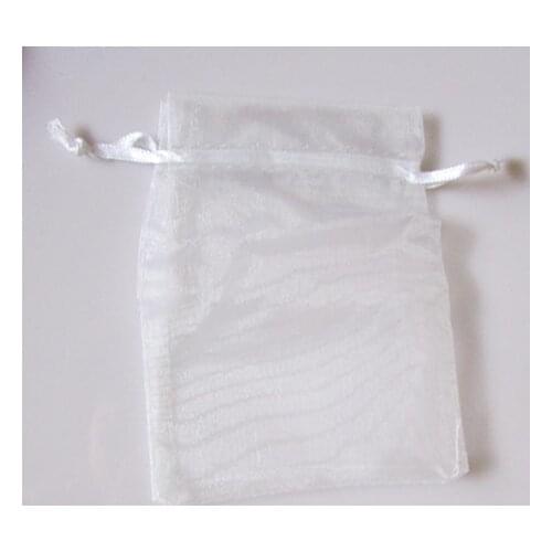 Wholesale 100pcs/lot,Drawable white Large Organza Bags 17 x 23 cmPackaging