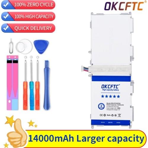 OKCFTC Original Tablet Battery EB-BT530FBC EB-BT530FBU 14000mAh For Galaxy Tab 4 SM-T530 T533 T535 T531 T535 T537 EB-BT530FBE