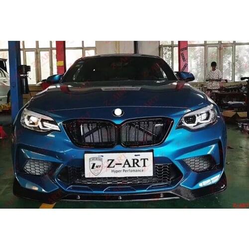 Z-ART carbon fiber front lip for M2C carbon fiber front spoiler for F87 M2 Competition carbon fiber front diffuser for F87