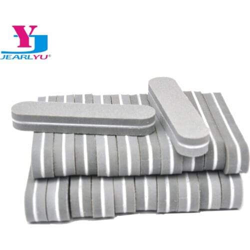 100pcs Minil Nails Files Spone Nagelvijil Nails Professiona Accessories Buffers Gray Sandpaper 180/240 Polish Salon Tools