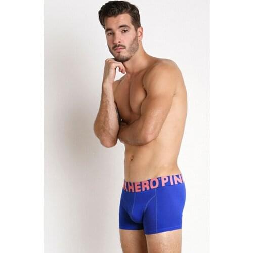 Pink Heroes Underwear Mens Boxer Shorts Male Panties Fashion Underpants Cotton Comfortable Breathable Sexy U-shaped Pouch
