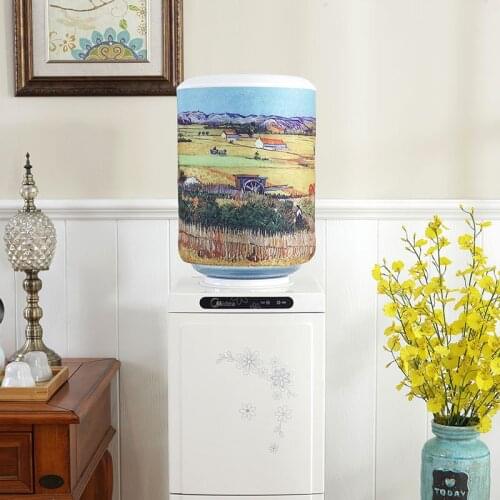 Water Barrel Dust Proof Cover Cloth Art Drinking Fountains Barrels Water Dispenser Dust Cover Household Merchandises Protector