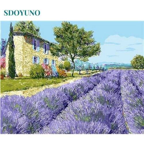 SDOYUNO 60X75cm Frameless Painting by Numbers Kits For Adults Smiley cow Oil Coloring By Numbers Digital Painting Wall Art