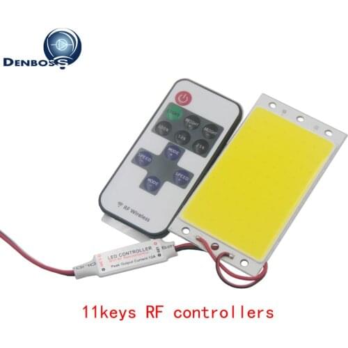 10PCS LED COB Strip DIY 12v Light lamp With RF Controller 12V DC 16W Natural Warm White Blue 94x50mm FLIP Chip COB led tubes