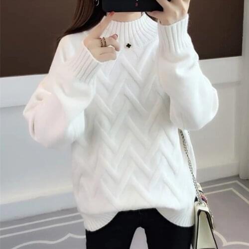 Pullover Sweater Women New Autumn Winter Knit Sweater Loose Women Sweaters Plus Size Womens Jumper