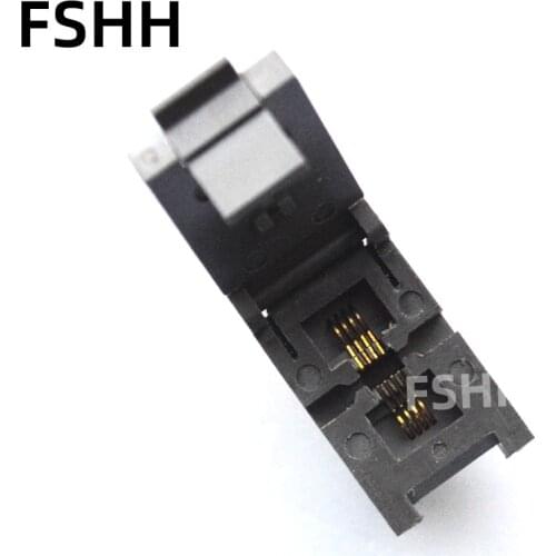 FSHH QFN8 ic test socket WSON8 DFN8 MLF8 UDFN8 socket Pitch=0.65mm size=3mmX2mm