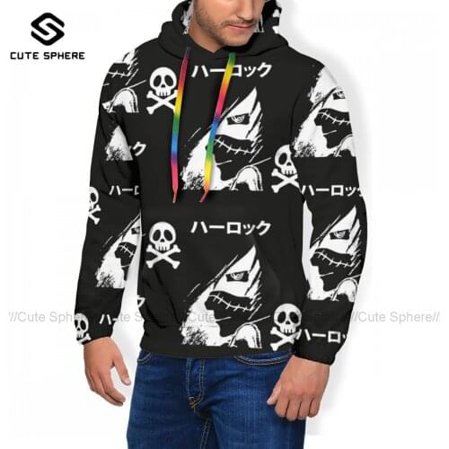 Harlock Hoodie Fashion Long Sleeve Polyester Hoodies Men Autumn Outdoor Pullover Hoodie Oversize