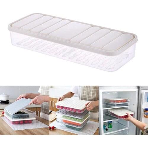 Clever Tray Creative Food Preservation Dumpling Box Refrigerator Storage Box Food Fresh Storage Tray Food Container Kitchen Item