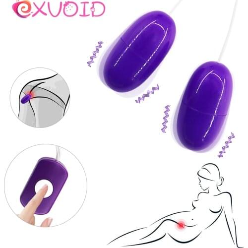 EXVOID Double Jump Egg Vibrator G-Spot Massager Sex Toys for Women Clitoris Stimulator USB Power Vibrator Adult Products