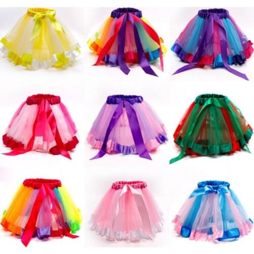 2019 Girl Tutu Skirts Children Skirt For Girls Princess Western Party Dance Ballet Tutu Skirts Kids Performance Clothing