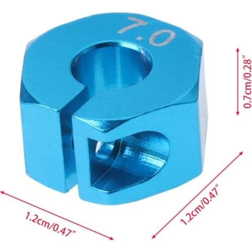 1:10 RC Car Tire Parts Alloy 7.0 Wheel Hex 12mm Drive 4P HSP HPI Tamiya Car Set R9JD