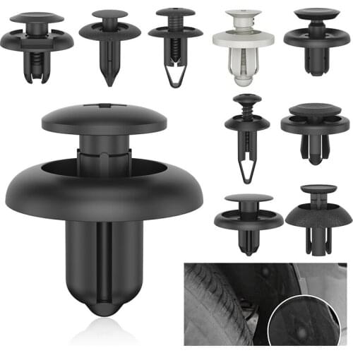 100 Pcs Car Plastic Clips Auto Retainer Fastener Push Trim Door Panel Rivet Mud Flaps Pushes Automobiles Interior Accessories