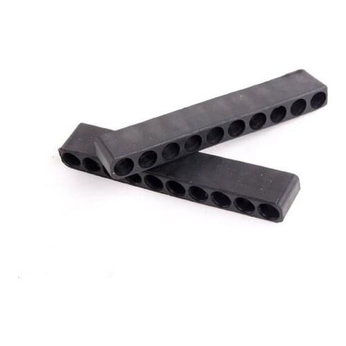 New 2Pcs 10 Holes Hex Shank Screwdriver Bits Plastic Case