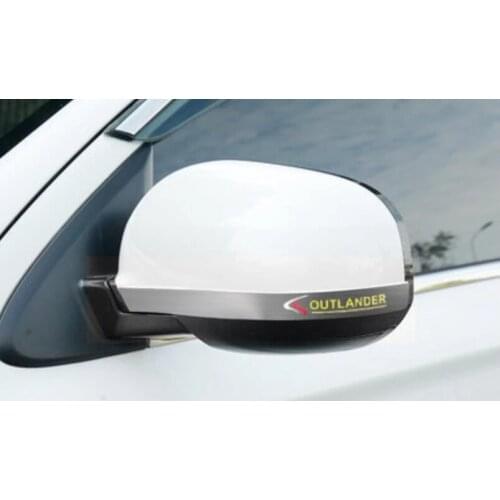 2016-2019 For Mitsubishi outlander high quality stainless steel rearview mirror trim strip auto accessories