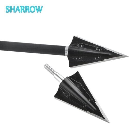 3/6/12pcs High Quality Arrowhead 2 Blade Arrow Point Tips 125gn for Archery Hunting Entertainment Training Shooting Accessories