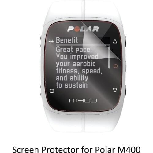 3* Clear LCD PET Film Screen Protector Cover for Smart Watch Polar M400