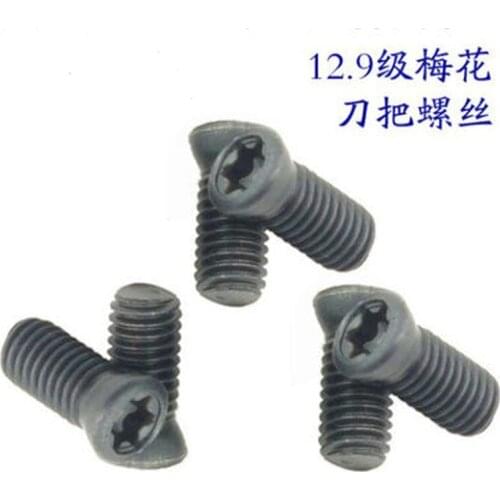 5pcs M2 M2.5 Plum screws Countersunk Flat bolts 12.9 level Knife handle bolt Mechanical Torx T&TX screw Carbon steel