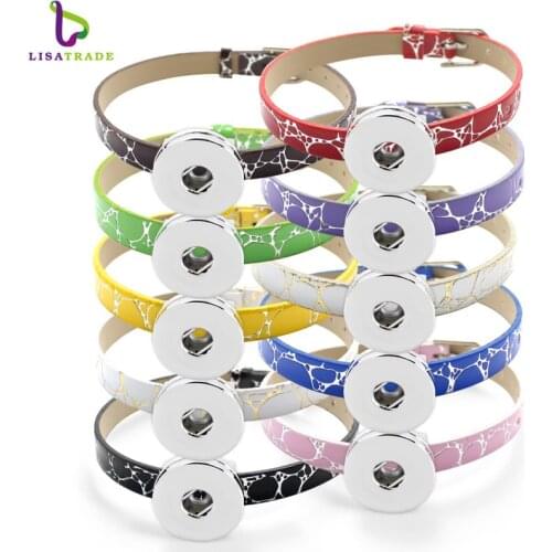 8MM PU Leather Wristband Bracelets "Can Choose the Color"(10 piece/lot) DIY Accessory Fit Slide Letter /Slide Charms LSNB04-1*10