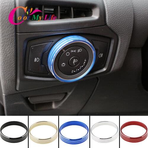 Car Front Head Lights Head Lamps Switch Button Knob Cover Trim Fit for Ford Focus 2 3 MK4 Kuga Escape 2012 - 2019 Accessories