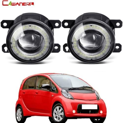 Car LED Fog Light Assembly Angel Eye Daytime Running Light DRL 30W 12V For Citroen C-Zero Peugeot iOn Mitsuoka Like 2009-2018