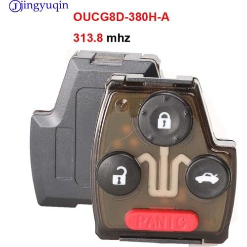 Jingyuqin 4Buttons 313.8Mhz Car Remote Keyless Key Fob For Honda Accord 2003 2004 2005 2006 2007 Board only