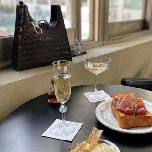 Lead-Free Crystal Glass Red Wine Glass 160-270ml Champagne Goblet Family Holiday Wedding Wine Drinking Set Wine Cup