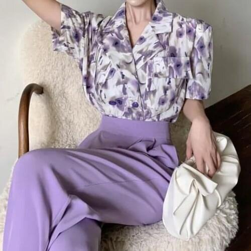 Wide-leg casual pants womens summer thin section drape wide-leg straight mopping trousers 2021 new slim pants