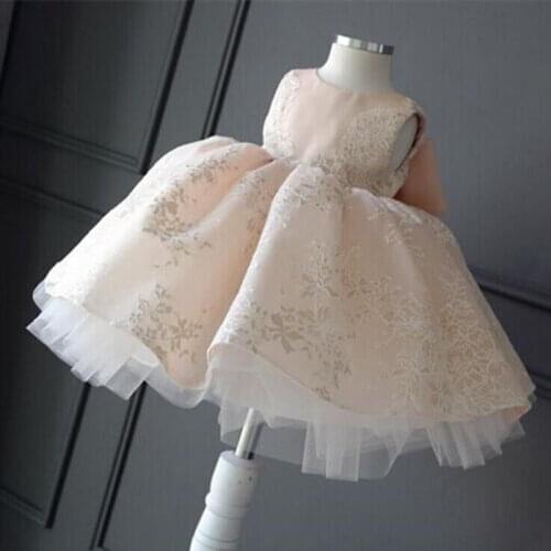 Childrens Wedding & party dress Flower Girl Dresses princess Girls O-neck sleeveless print big bow Ball Gown Tutu Dress
