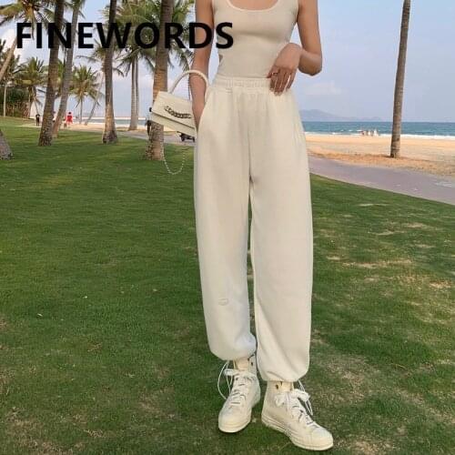 Женские спортивные брюки FINEWORDS China At AliExpress