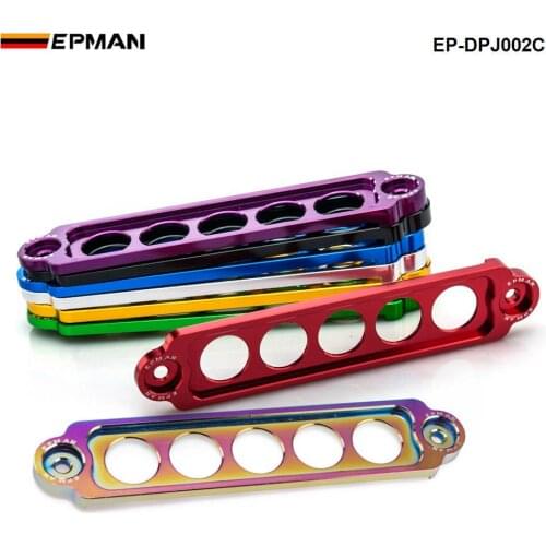 EPMAN Sport ALUMINUM BATTERY TIE DOWN FOR HONDA Civic SI 02-05 NEW GUNMETAL Replace for jdm STYLE TK-DPJ002C