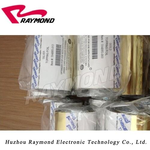 Datacard sliver Topping Foils 594885-013 used on Datacard 280P embosser