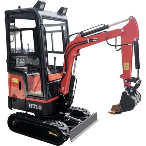 Earth Excavation Equipment HT10 Hydraulic Excavator Device Mini Bulldozer Farm Excavator rc mini excavator with cab