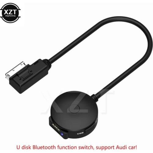 Bluetooth AUX Receiver Cable Adapter for VW Audi A4 A5 A6 Q5 Q7 After 2009 Audio Media Input AMI MDI Interface Support u disk