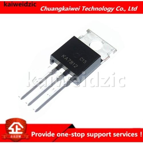 Kaiweikdic New imported original KA7812ETU KA7812 TO-220 Three terminal voltage regulator electronic components