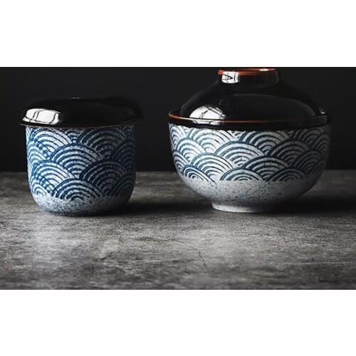 RHE 200ml 320ml Ceramic bowl Soup cup Noodle bowl Steamed egg Stew cup Kitchen supplies Dessert bowl Tableware Set